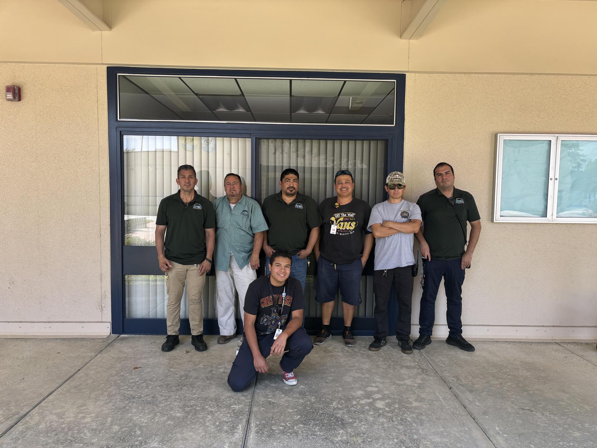 Elementary night custodian team