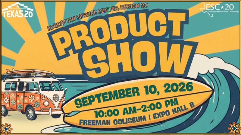 Don't Miss the 2026 ESC-20 Product Show, Thursday, September 10, 2026  10 a.m. to 2 p.m.  (Culinary Students 11:00 - 2:00)