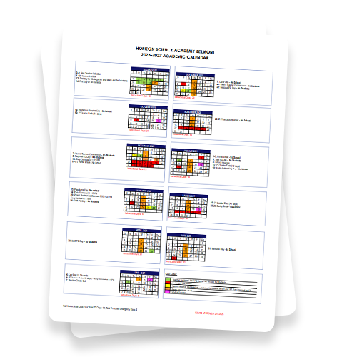 HSA Belmont Calendar