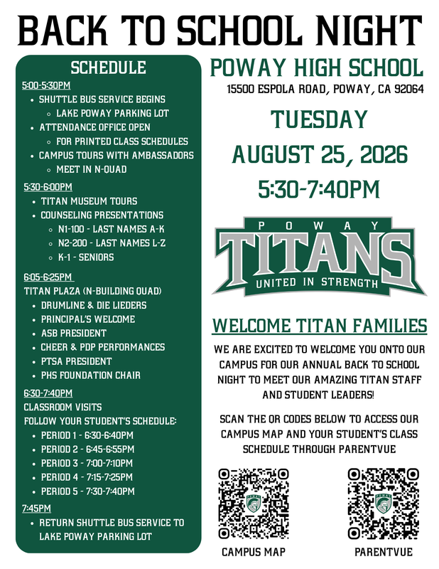 back to school night flyer english