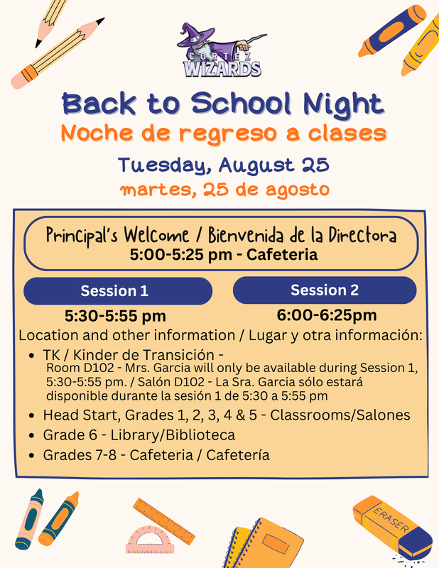 Back to School Night Flyer