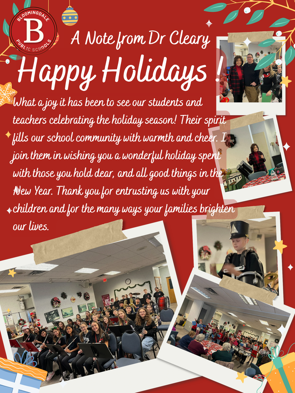 Winter Message from Dr Cleary