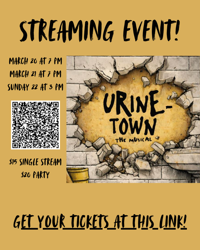Urinetown STREAMING EVENT poster!