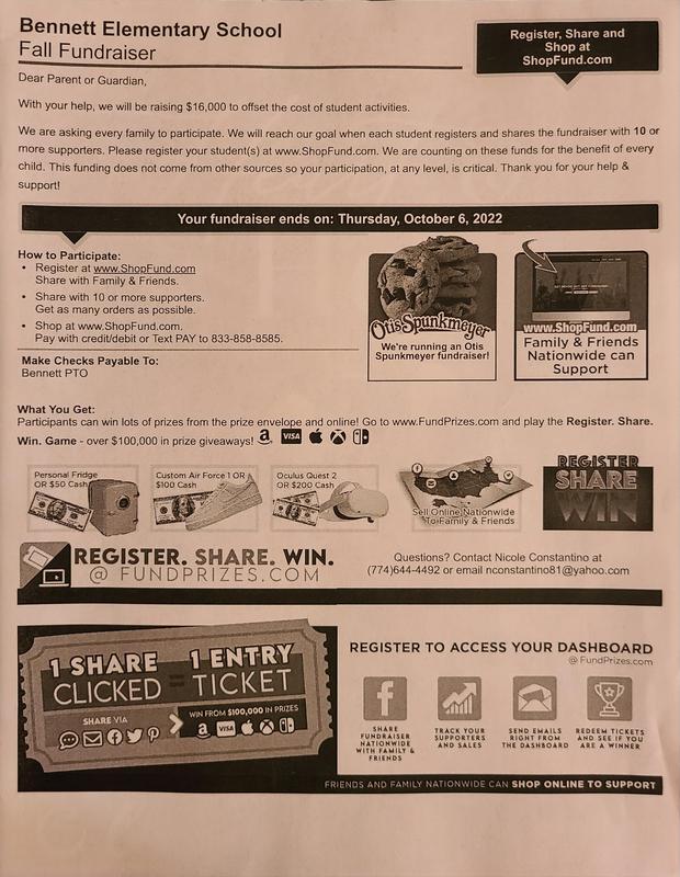 PTO Fall Fundraiser Featured Photo