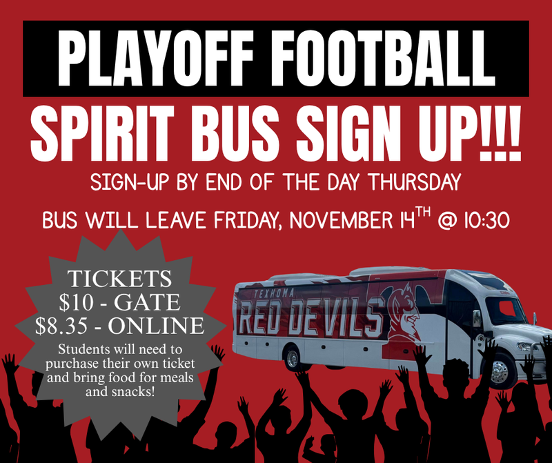 Spirit Bus Sign Ups! Featured Photo