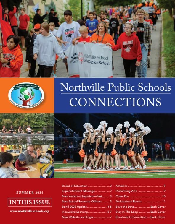 Colorful front cover of the NPS Connections mailer: Summer 2025.