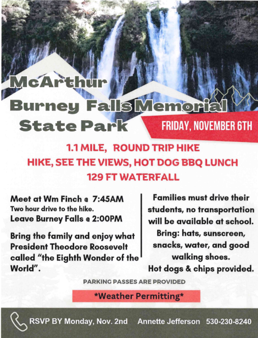 McArthur Burney Falls Memorial State Park Hike