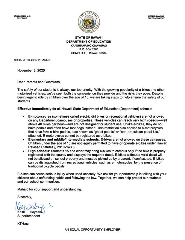 11-03-2025 Regulation of Electric Bicycles on DOE Campuses