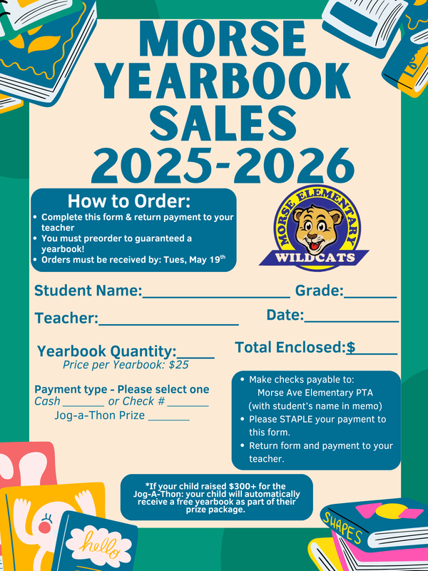 Morse Yearbook Sales: Orders Due May 19, 2026