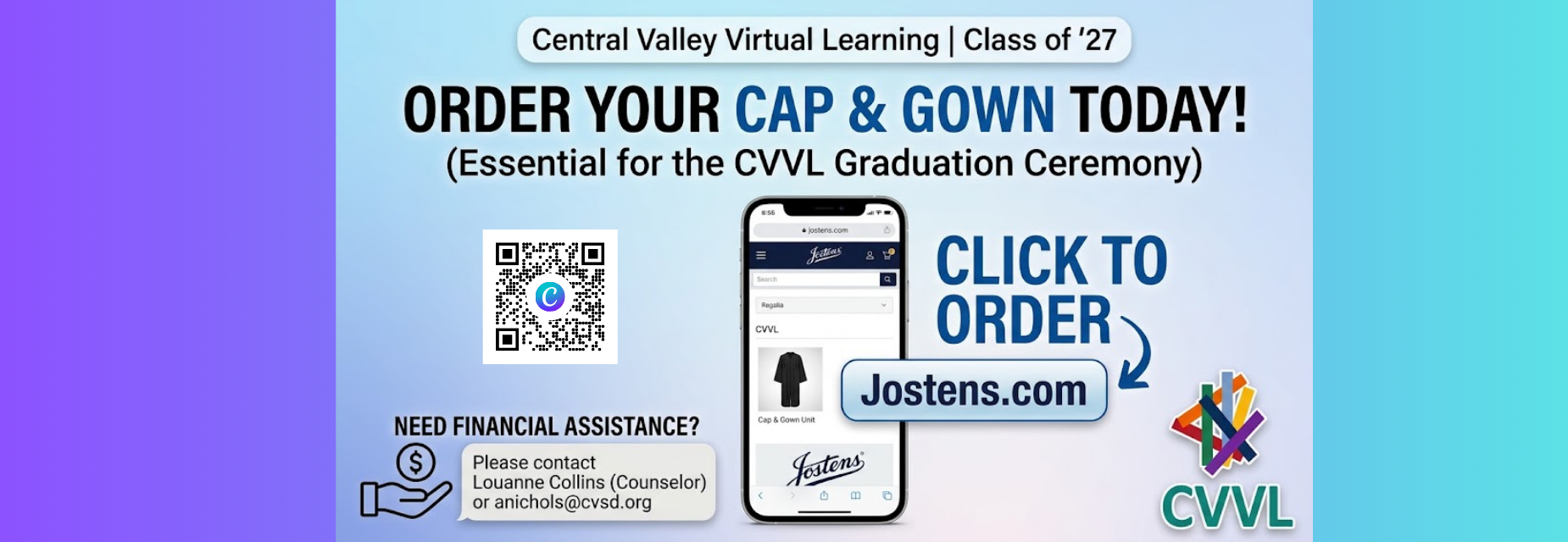 Seniors, order you cap and gowns