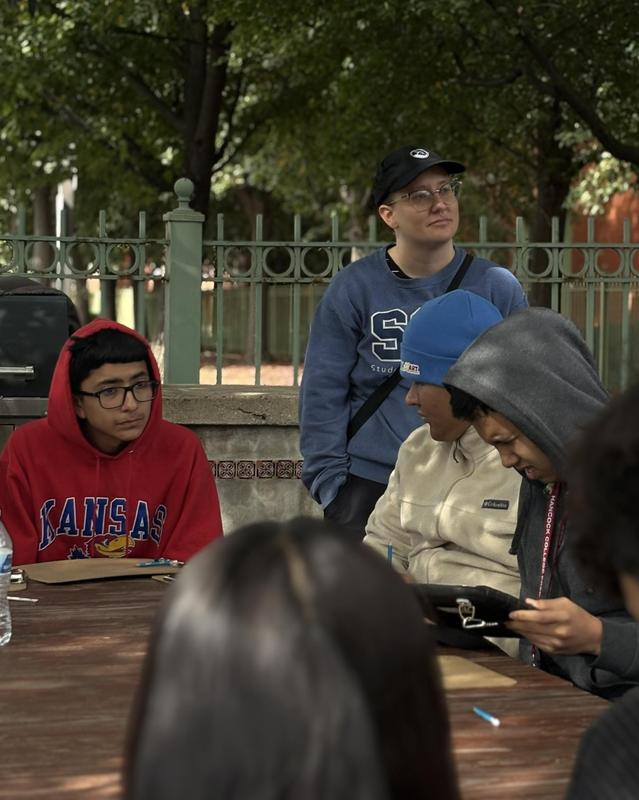 Hancock College Prep Cluster Students' field trip to El Paseo Community Garden