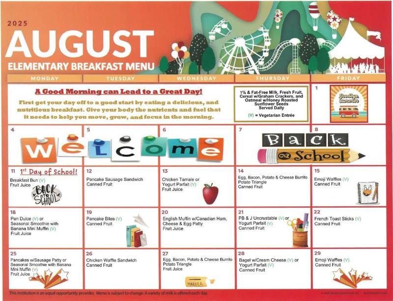 breakfast menu