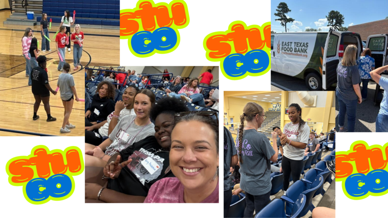 student council members at conference