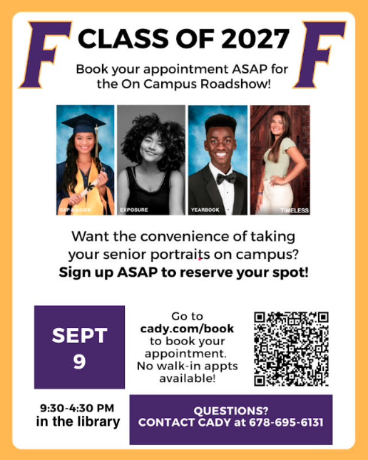 Senior Cap & Gown Photos will be Taken at FHS on Wed, Sept 9! Featured Photo