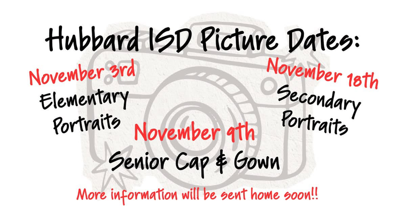 Hubbard ISD Picture Dates
