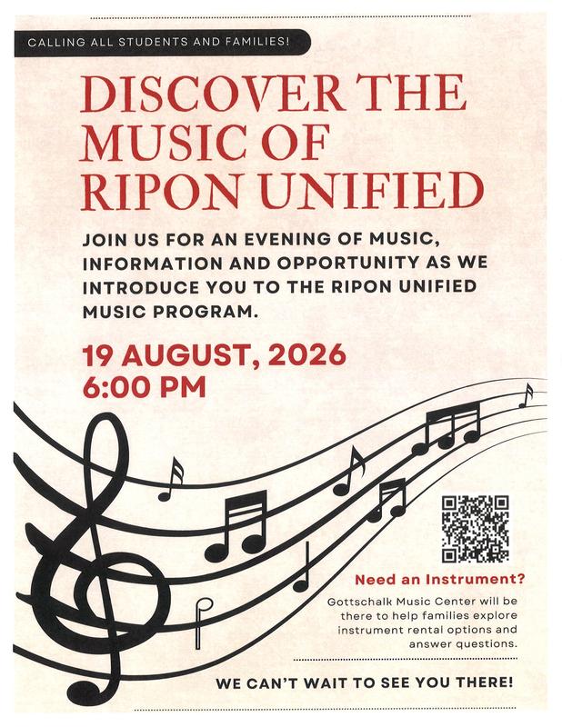 Discover the Music of Ripon Unified