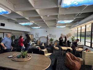 a wide lens shot of the inside of the wellspace