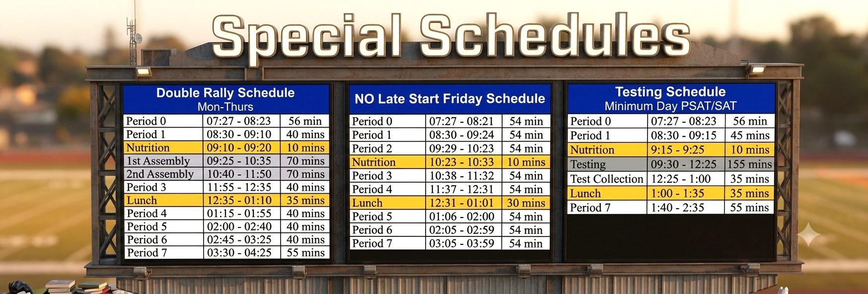 Special Schedules 2