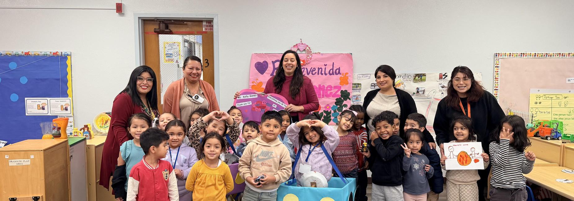 Board Member Visit Kelly Gonez on 2-12-26- Dual Language classroom Ms. Mata Class