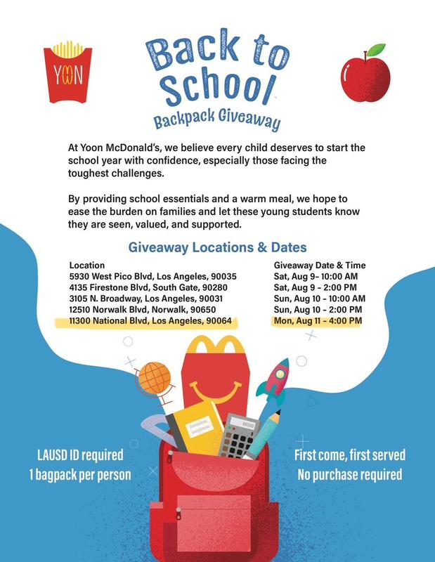 Backpack Giveaway