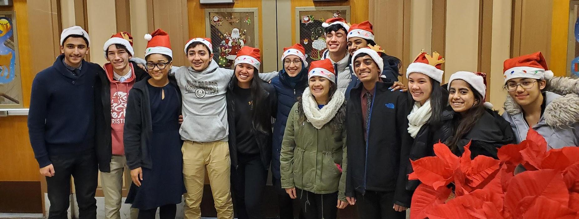 Students in Holiday Spirit
