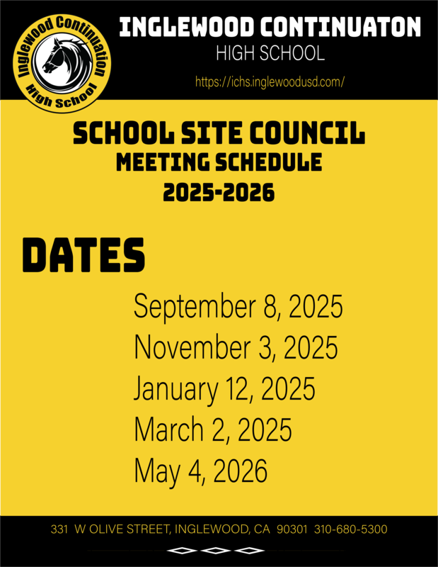 School Site Council Meeting Schedule 2025-2026 Featured Photo