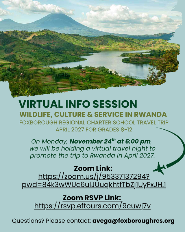 Travel With FRCS | Virtual Informational Meeting for Rwanda 2027 International Trip Featured Photo