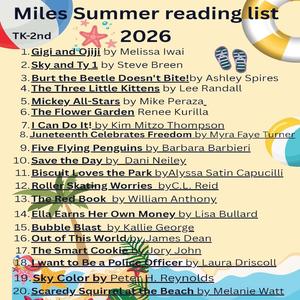 Summer Reading List
