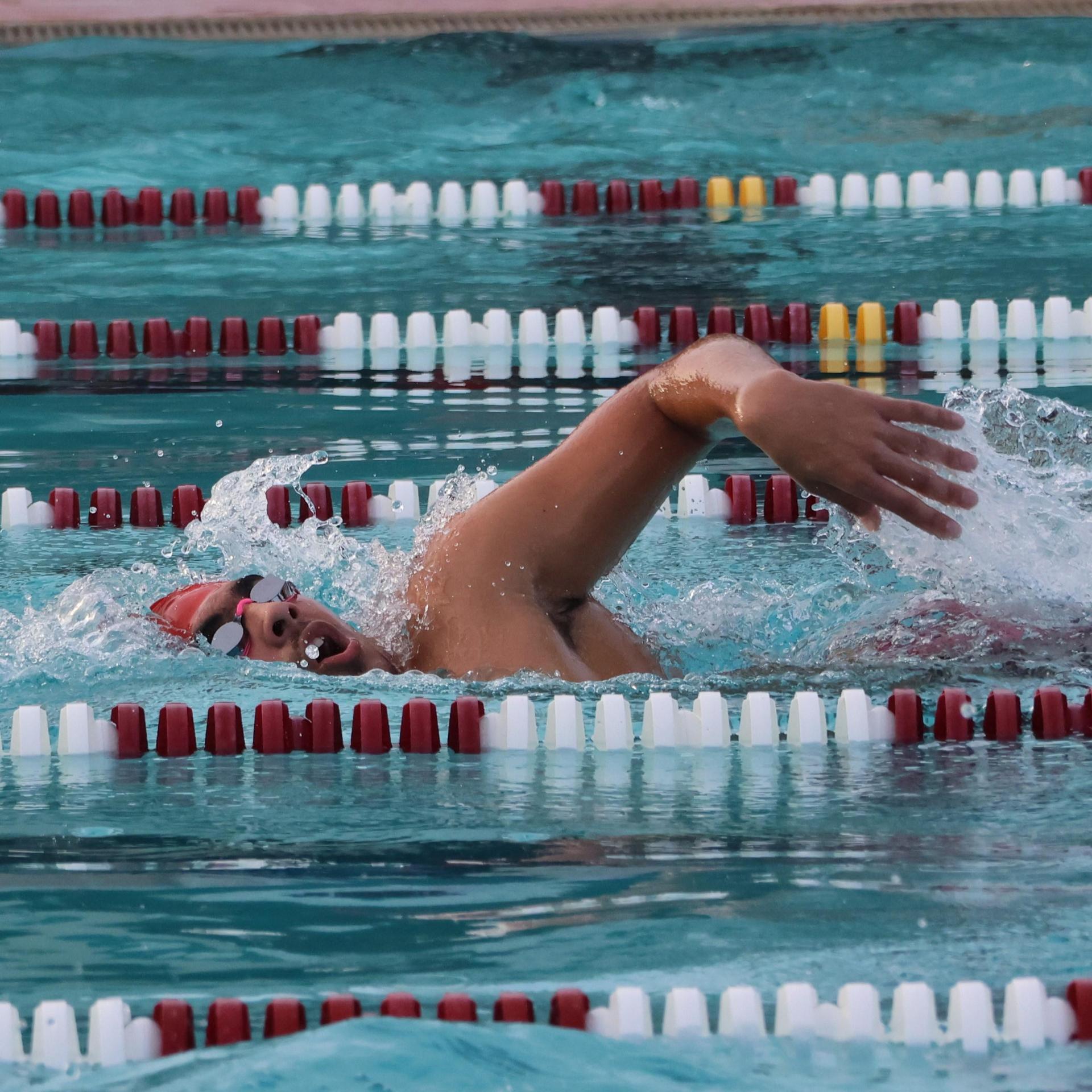 Ross Munoz swimming