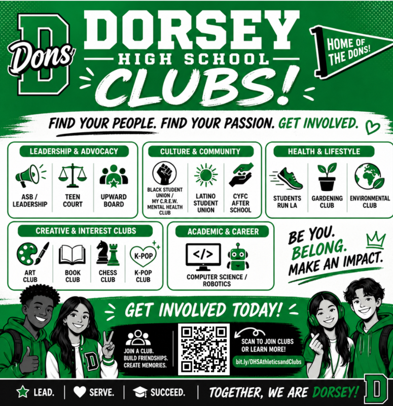 Athletics and Club Sign Up flyer