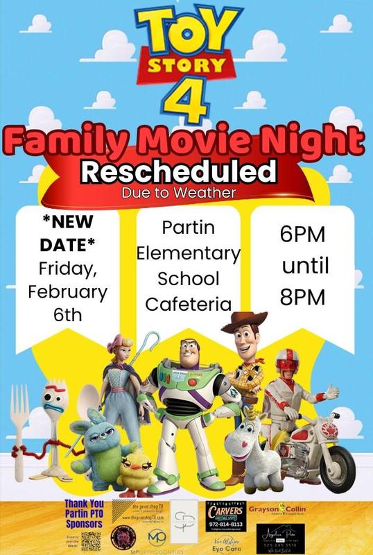 NEW DATE: PTO Family Movie Night Thumbnail Image