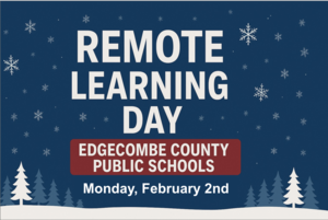Due to snowy and icy roads from this weekend’s winter storm, Monday, February 2, 2026, will be a remote learning day for all ECPS students and staff.