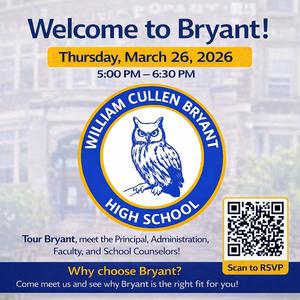 Bryant High School Tour March 26th at 5:00 pm