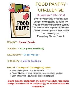 Elementary Food Drive