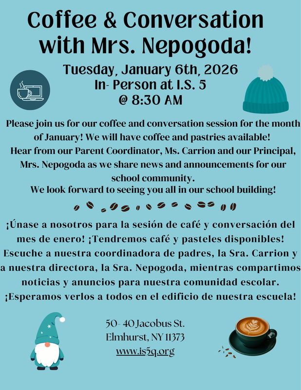 January Coffee & Convo Flyer