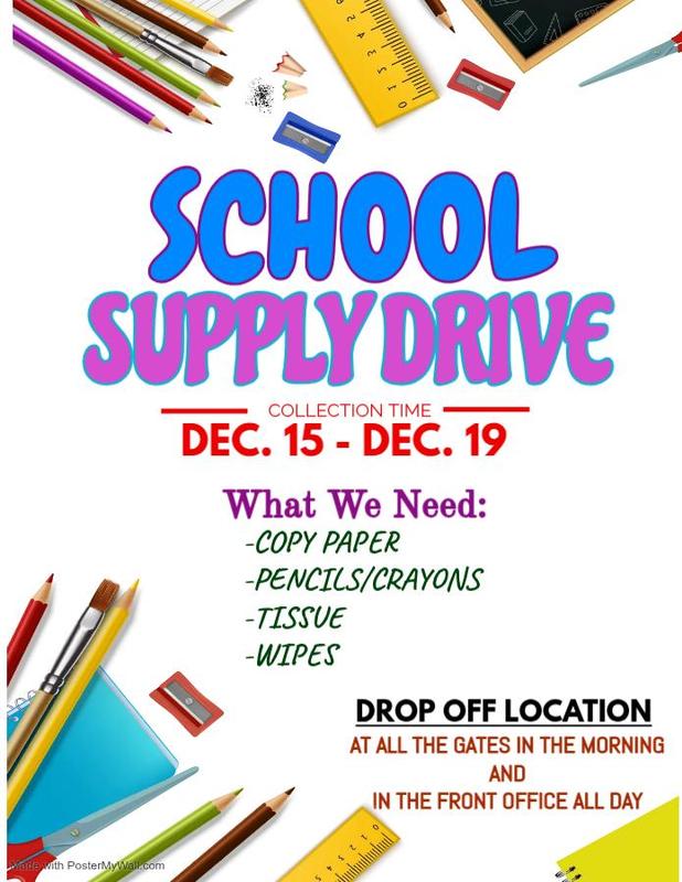 SUPPLY DRIVE FLYER
