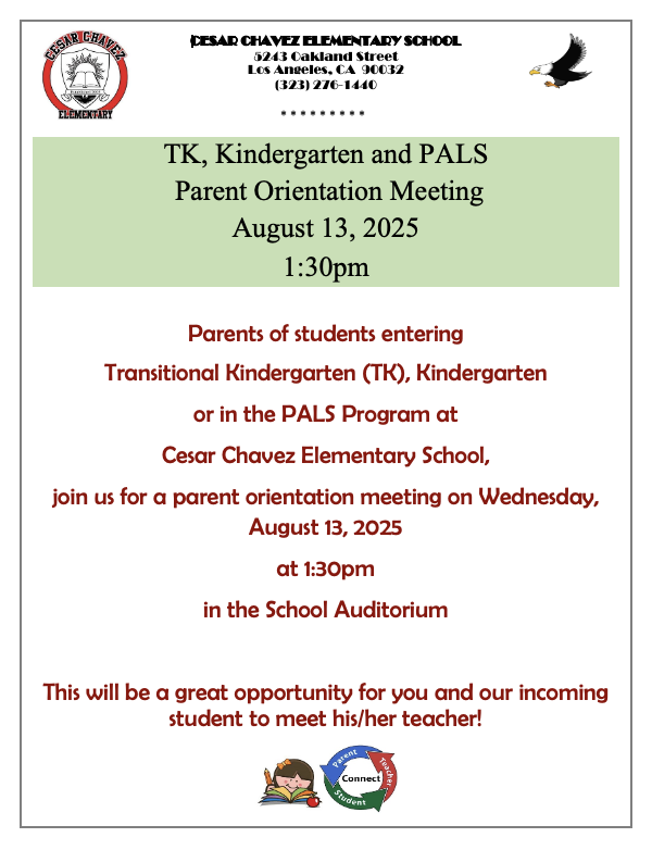 Kinder Parent Orientation (English)
