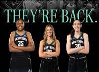 NY Liberty players featured in a photo.