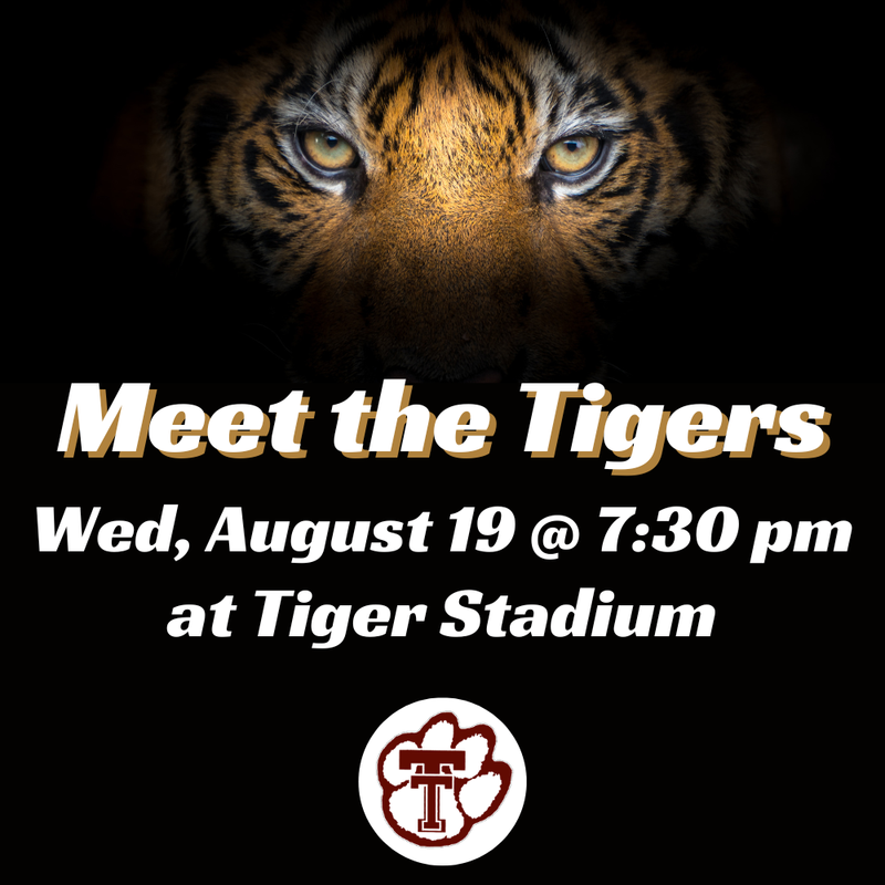 Meet the Tigers Wed August 19, 7:30 pm at Tiger Stadium