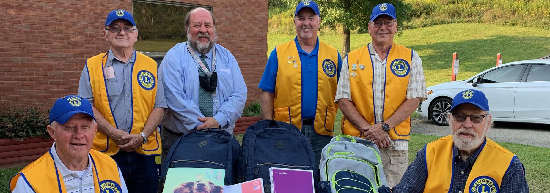 New Florence Lions Club Backpack Donation