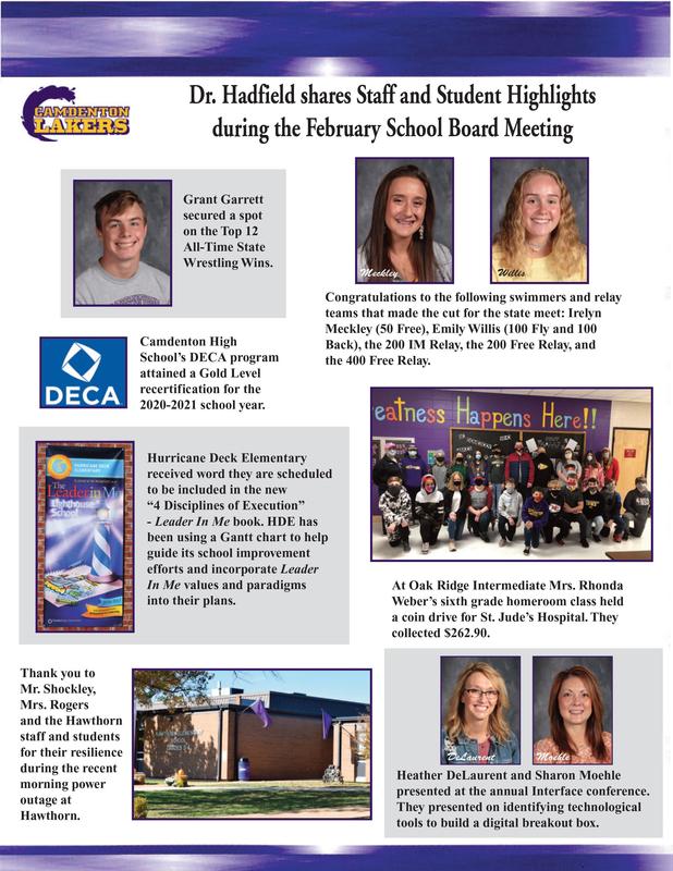 February - Board Meeting Featured Photo