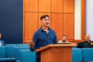 Erik Prospero School Board Meeting