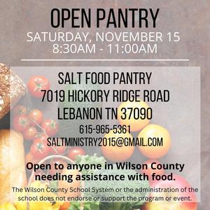 SALT Open Pantry