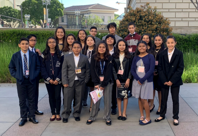lms students at science fair