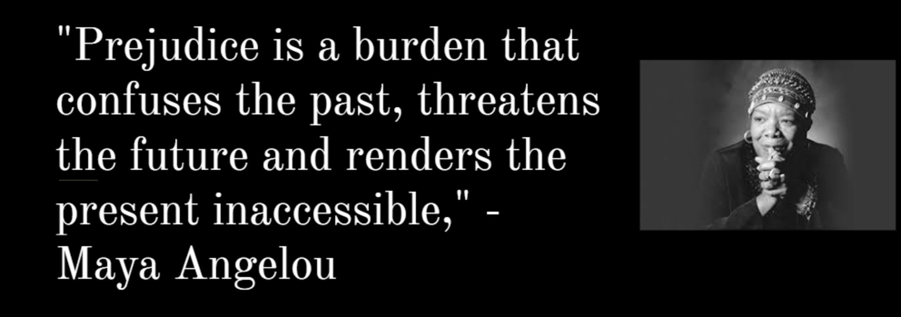 Black History Month with a quote from Maya Angelou