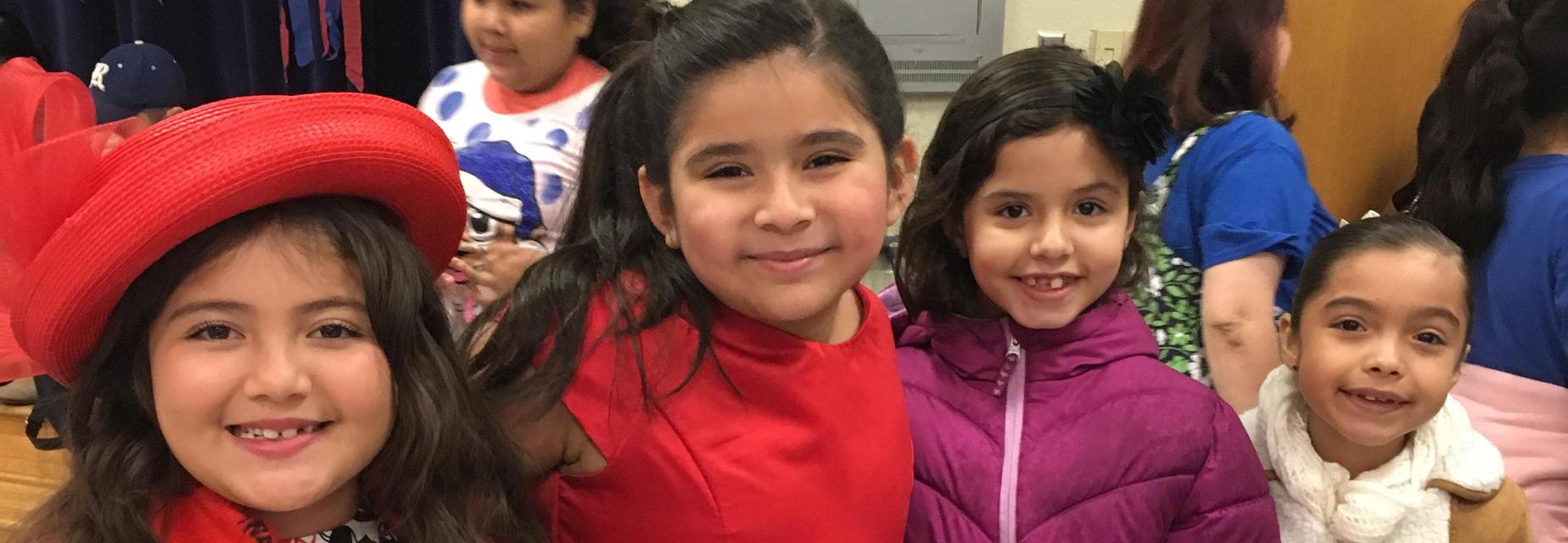 Spanish Oral Reader girls smiling