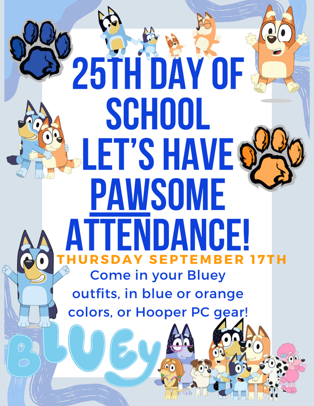 Bluey Day-25th Day of School