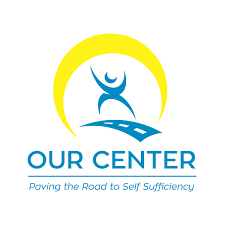 yellow moon with blue character walking under the moon