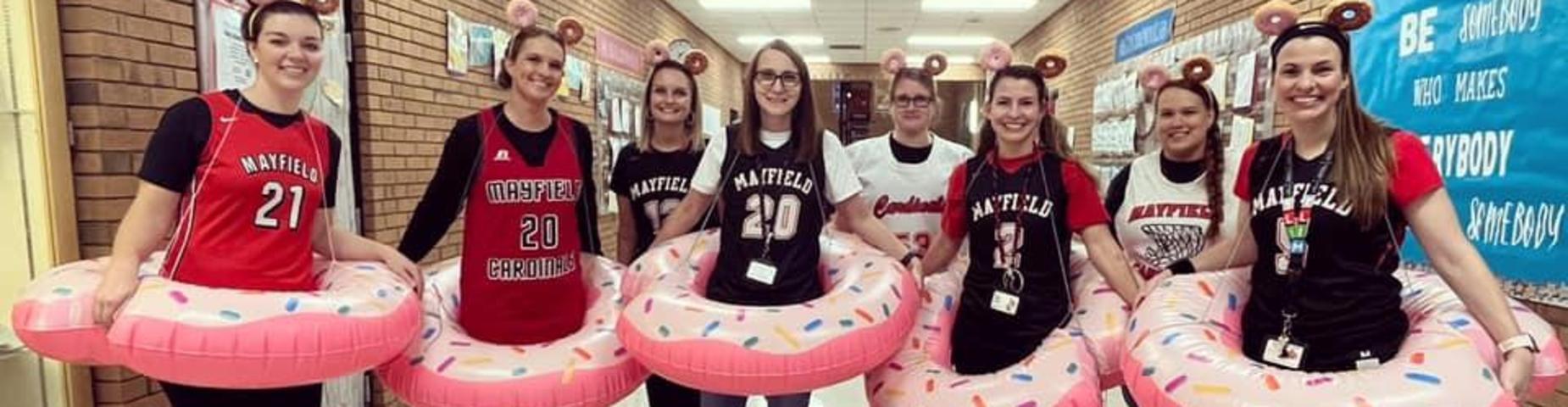 MMS teachers during red ribbon week.
