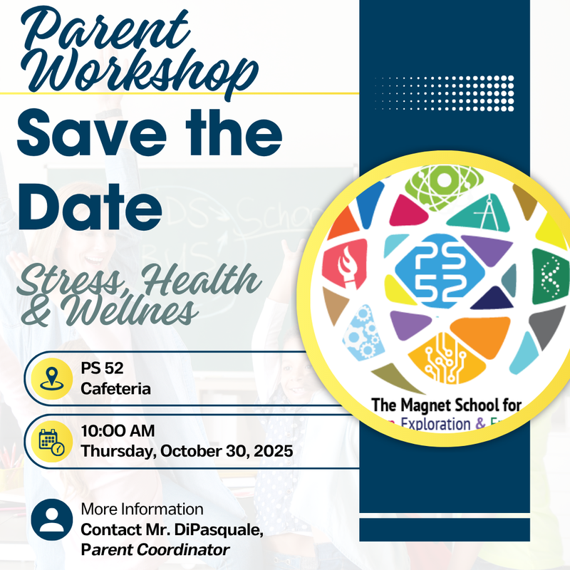 flyer about parent workshop on October 20, 2025